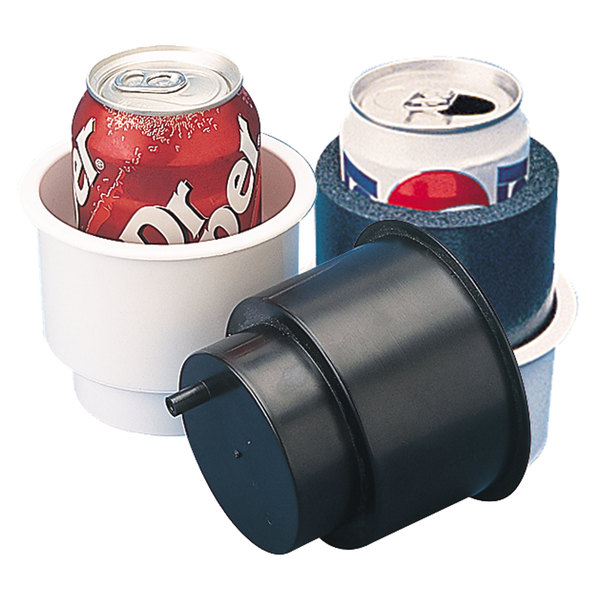 Sea-Dog Sea-Dog 588061N Combo Drink Holder with Drain Fitting - White 588061N